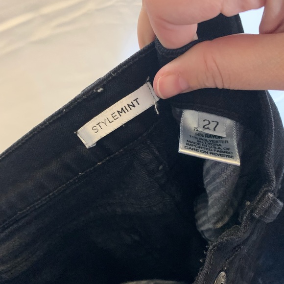 Stylemint jeans ripped black size 27 - Picture 6 of 8